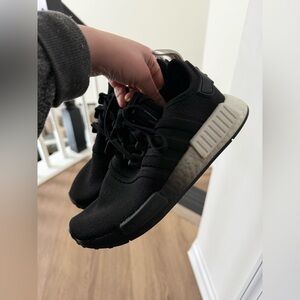 Adidas NMD Black Sneakers with White Sole
